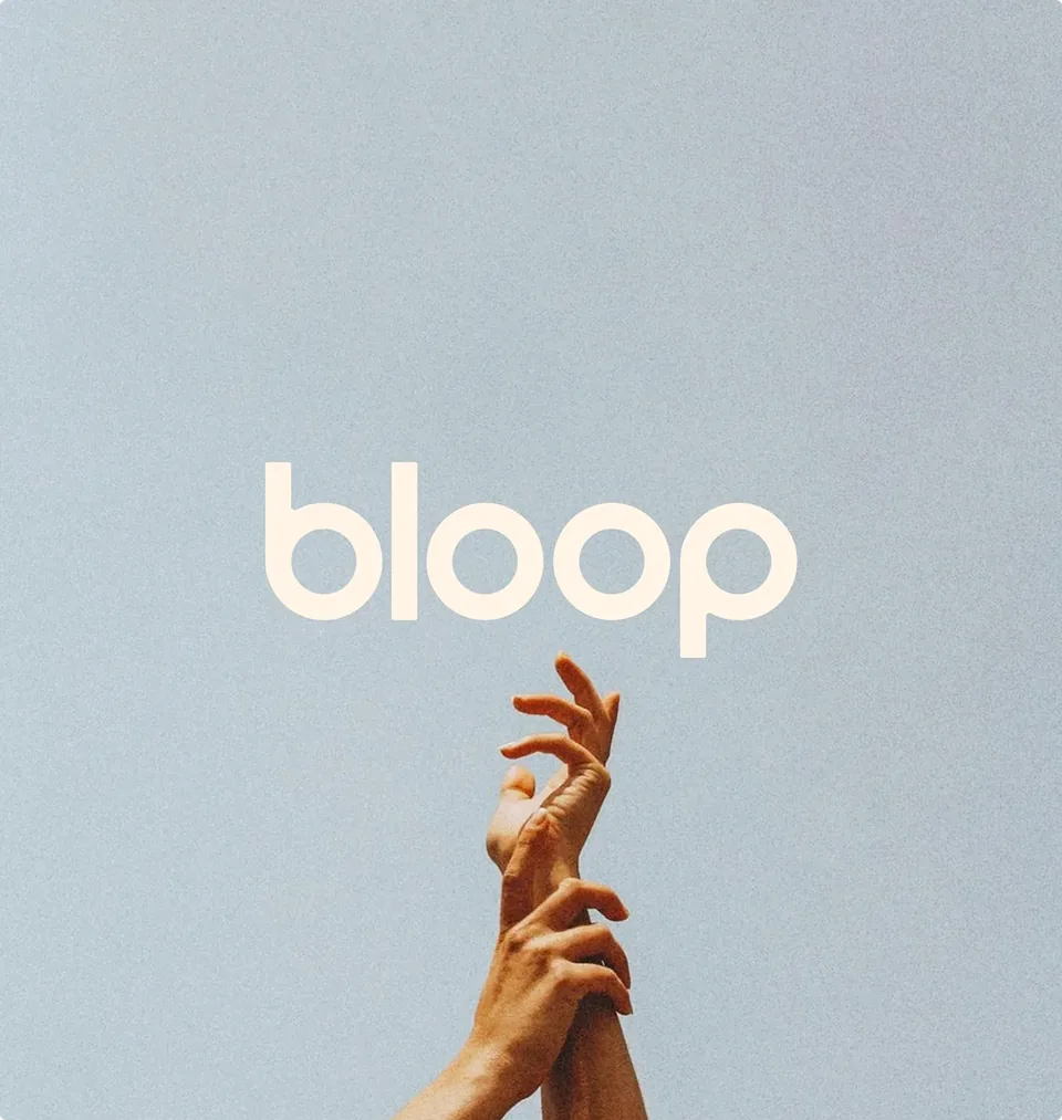 Bloop creative direction and brand applications