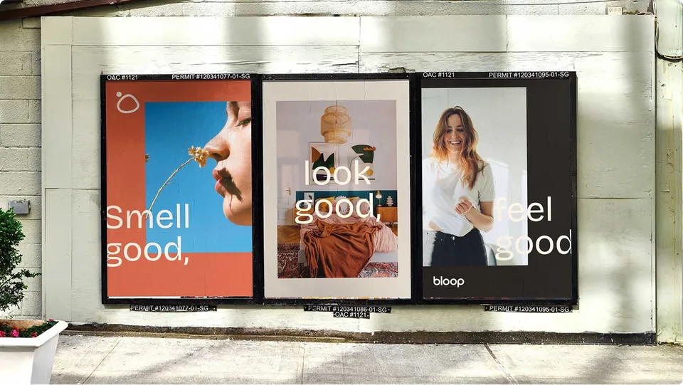 Bloop brand campaign and packaging