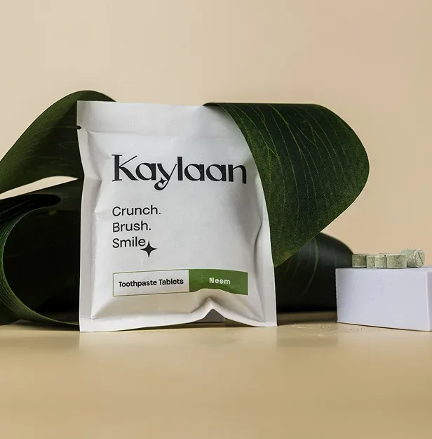 Category reference: Kaylaan toothpaste tablet packaging