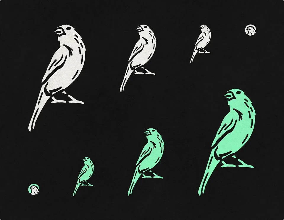 Canary mascot expressions and applications