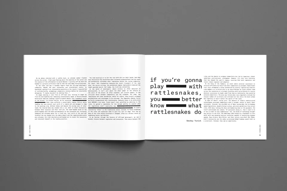 Dusty Times editorial spread: Finding Lines 02